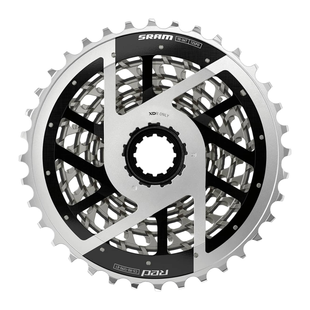 Кассета SRAM RED XG-1290 12 speed (12 скоростей), E1 Silver (серебряный)