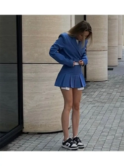 Юбка мини в складку