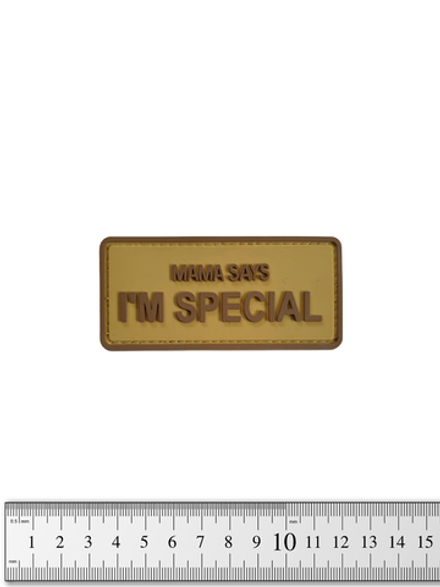 Шеврон Mama Says I'm Special PVC. Койот