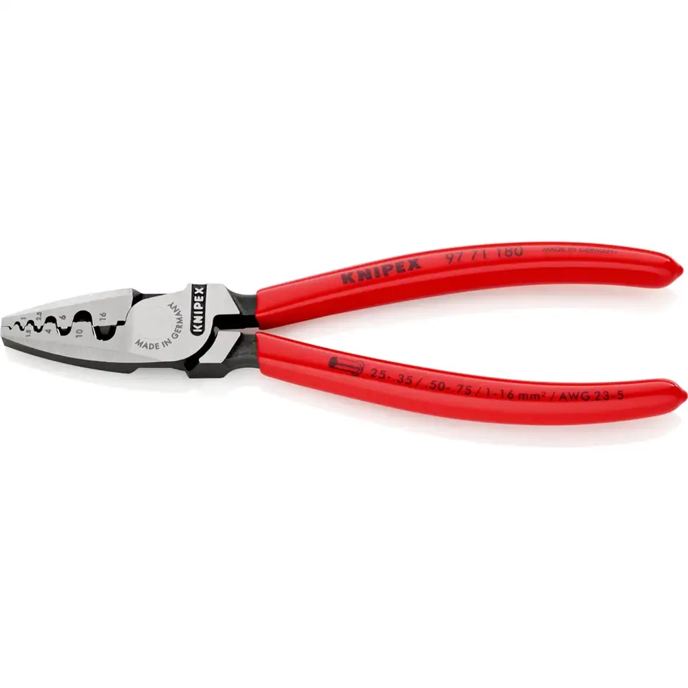 Инструмент для обжима контактных гильз 180 мм Knipex 97 71 180