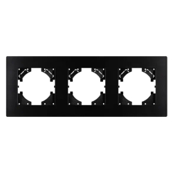 Рамка пластиковая FRM-PERIO-PL-3-BK (Arlight, -) 049755