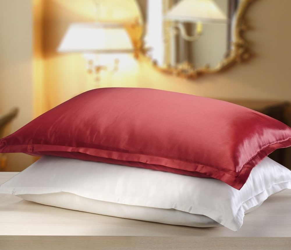 Наволочка 50x70 OnSilk Shine бордовая Китай фото