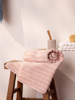 Полотенце для рук waves цвета пыльной розы из коллекции essential, 50х90 см