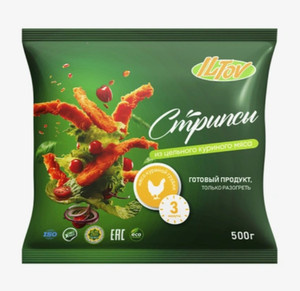 Стрипсы IL-TOV из филе куриной грудки 500 г