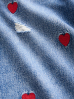 Джинсы с вышивкой для девочки Next B51-935, Синий