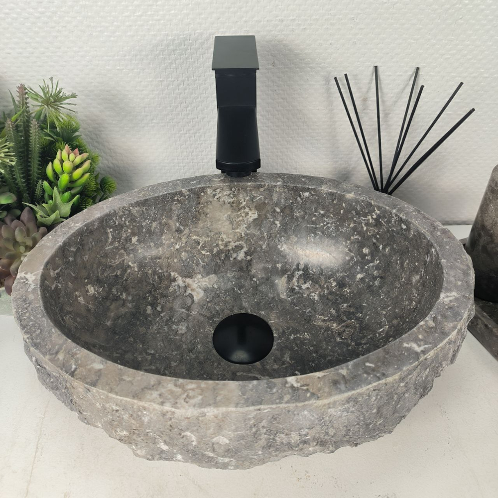 Раковина из мрамора Erozy Grey EM-64641 42*32*16 0190