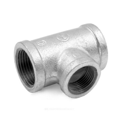 Тройник переходной чугун оцинкованный ВР/ВР Fittex PLUS