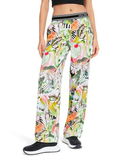 Marc Cain Брюки на резинке с ярким принтом