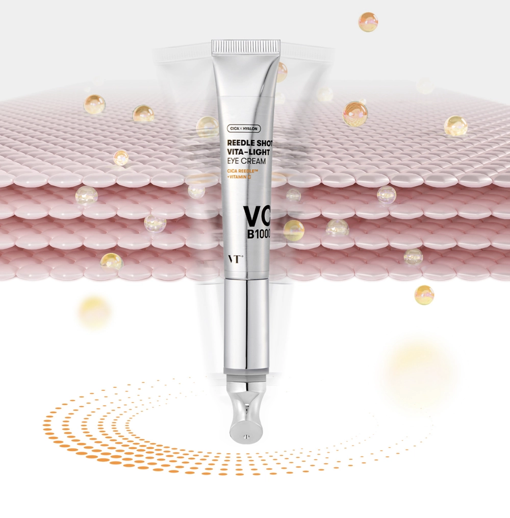 Крем для век осветляющий с микроиглами  VT Cosmetics Reedle Shot Vita-Light Eyecream 15мл