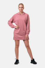 Толстовка женская Everyday HERO Long Sweatshirt with a hoodie 580 Розовая
