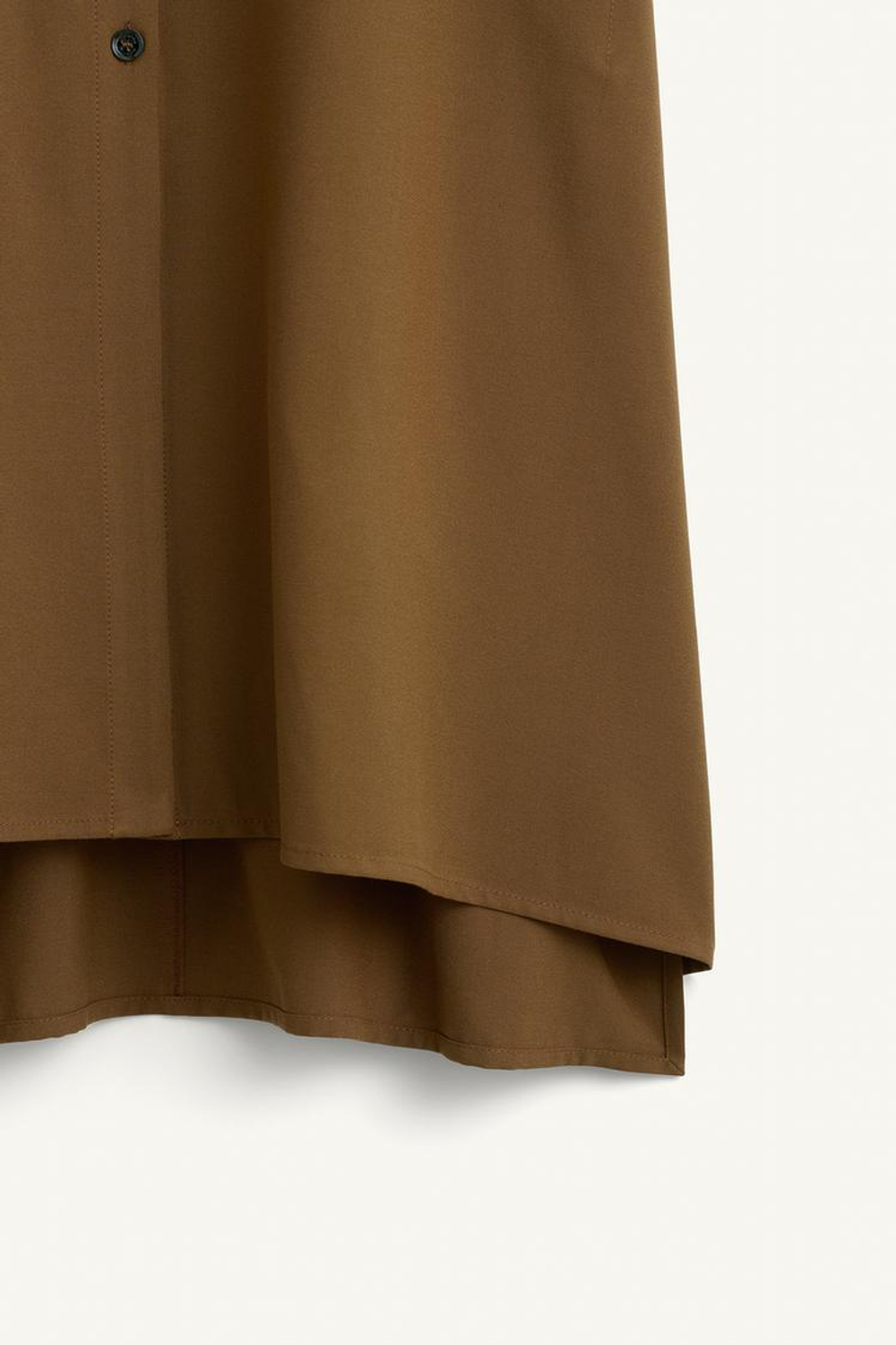 ZARA ПЛАТЬЕ МИДИ С ДЛИННЫМИ РУКАВАМИ, ХАКИ