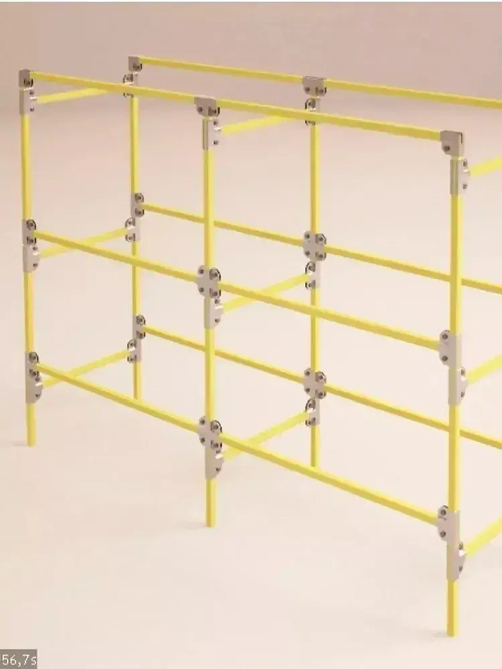 Крепеж для теплицы 20х20 мм краб-система Г-образный для труб, подходит и для стеллажа, 4 пары - толщина металла 1.2мм