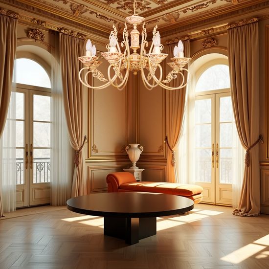 Подвесная люстра La Lampada 50908 (LAMP402/8.17-ROS.CER-SM)