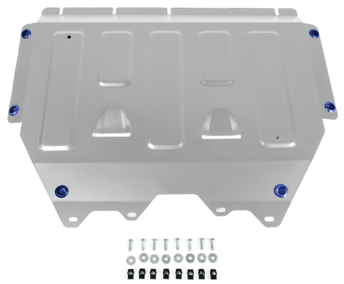 Защита картера Rival (часть 1) для Mercedes-Benz A-klasse V177 седан (V - 1.3 (149 л.с.)) (200) 2018-н.в./Mercedes-Benz A-klasse W177 хэтчбек (V - 1.3 (150 л.с.)) (200) 2018-н.в./Mercedes-Benz A-klasse W177 хэтчбек (V - 2.0 (190 л.с.)) (220) 2018-н.в./Mercedes-Benz B-klasse W247 (V - 1.3 (136 л.с.)) (180) 2018-н.в./Mercedes-Benz CLA-klasse C118 (V - 1.3) 2019-н.в./Mercedes-Benz GLA-klasse H247 (V - 1.3; 2.0 (224 л.с.)) 2020-н.в./Mercedes-Benz GLB-klasse X247 (V - 2.0; 2.0D) 2020-н.в., штампованная, алюминий 3 мм, с крепежом, 333.3944.1