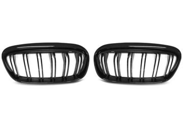 Решетки радиатора для BMW 2 F45 / F46 (14-18) черные глянцевые в стиле M2