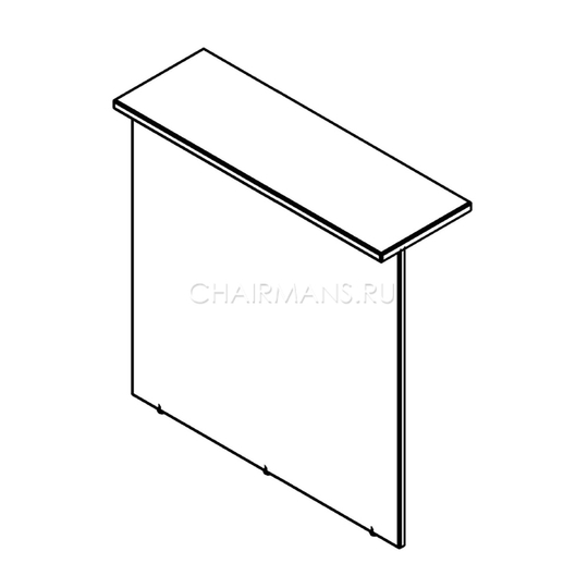 Стойка рецепции прямая Skyland DEX DMS 140 орех гарда