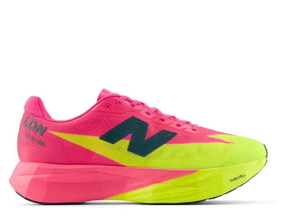 Женские кроссовки для бега New Balance Fuelcell SuperComp Elite v5 W Розово-Желтые