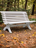 Скамейка садовая из дерева Ойвинд, белый