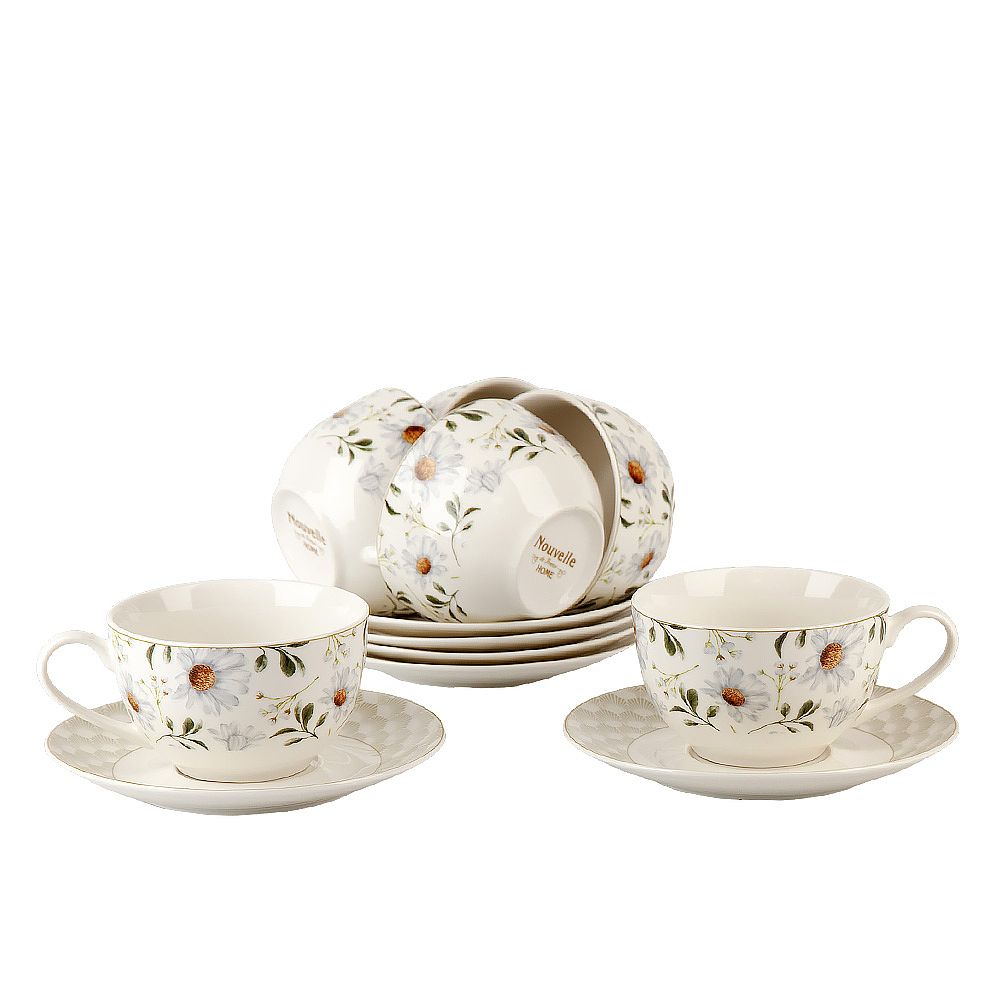 Набор чайный 12пр. "Camila" (6 персон) v=220мл (фарфор) (подарочная упаковка)