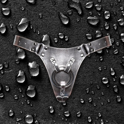 Серебристые страпон-трусики Fusion Strap On Harness для крепления фаллоимитаторов (Цвет: серебро)