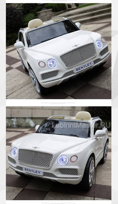 Детский электромобиль "Bentley" JJ2158 12V, белый