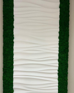 Вертикальное озеленение стабилизированным мхом и растениями офиса компании «Оазис-Сити»