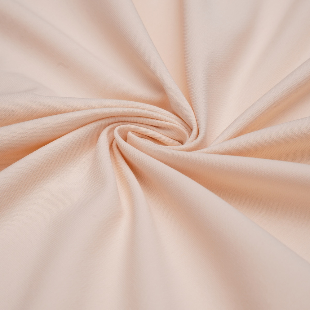 Футер 2-х нит., 97% хлопок, 3% ПУ(эластан), 240 гр/м2, св.бежевый (11241)