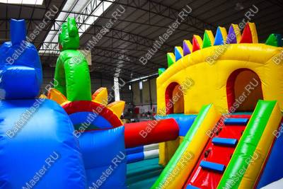 Коммерческий надувной батут "Солнечная поляна", 9*6*5 м