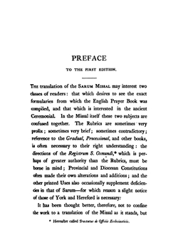 The Sarum Missal. Done Into English | A.H. Pearson