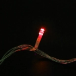 Гирлянда для дома 9,5м 100 ламп LED прозрач.пров.,8 реж, IP-20, Красный (возможность соединения)