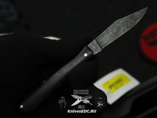 Boker BK111944 Barlow Integral Canvas Micarta Black - складной, рук-ть микарта, клинок O1