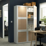 Комбинация для хранения - BESTÅ/ BESTА IKEA/ БЕСТА/БЕСТО ИКЕА, 193х120 см, белый/под беленый дуб