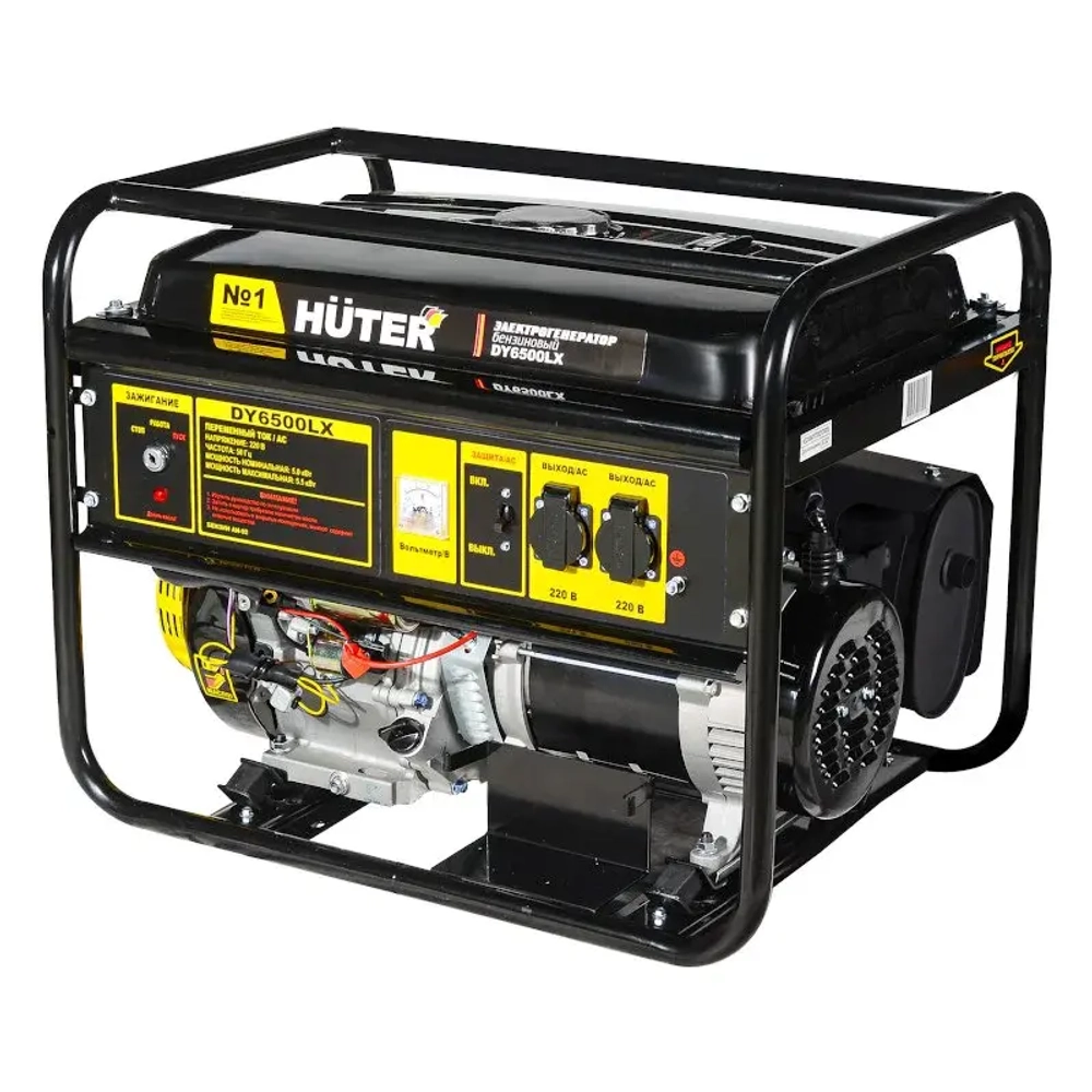 HUTER DY6500LX бензиновый генератор 64/1/15
