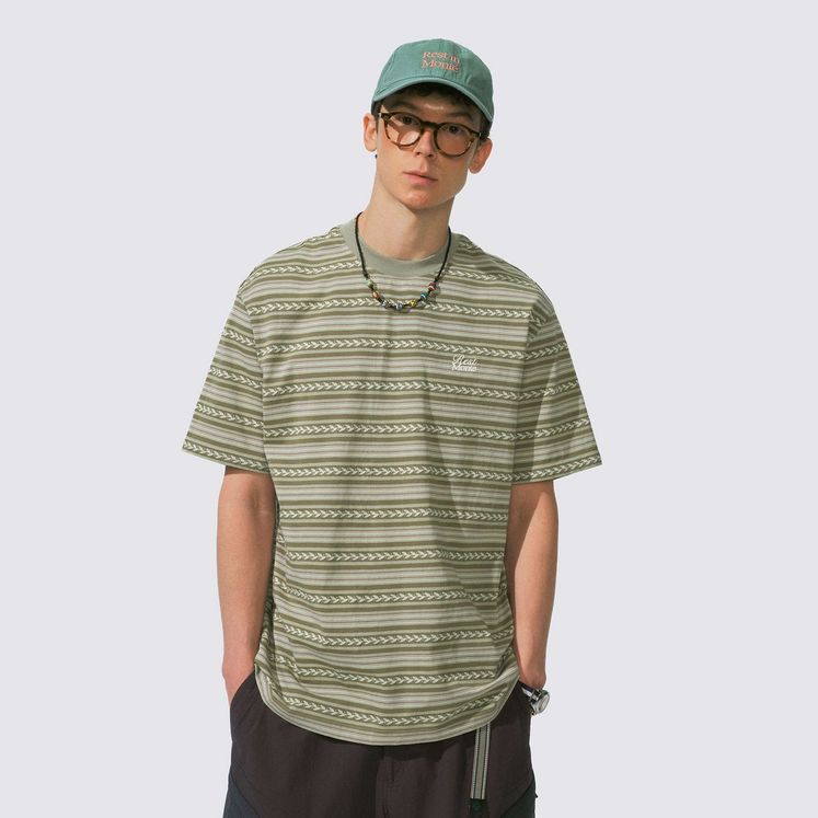 Футболка NOTHOMME Stripes MONTE, зеленый