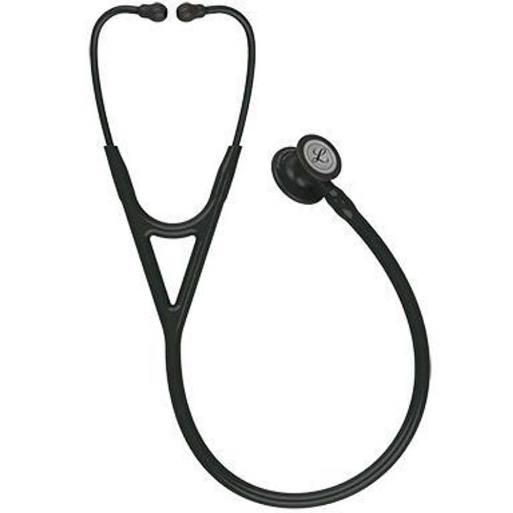 Стетоскоп Littmann Cardiology IV, черный, черная матовая акустическая головка, черный ствол (6163)