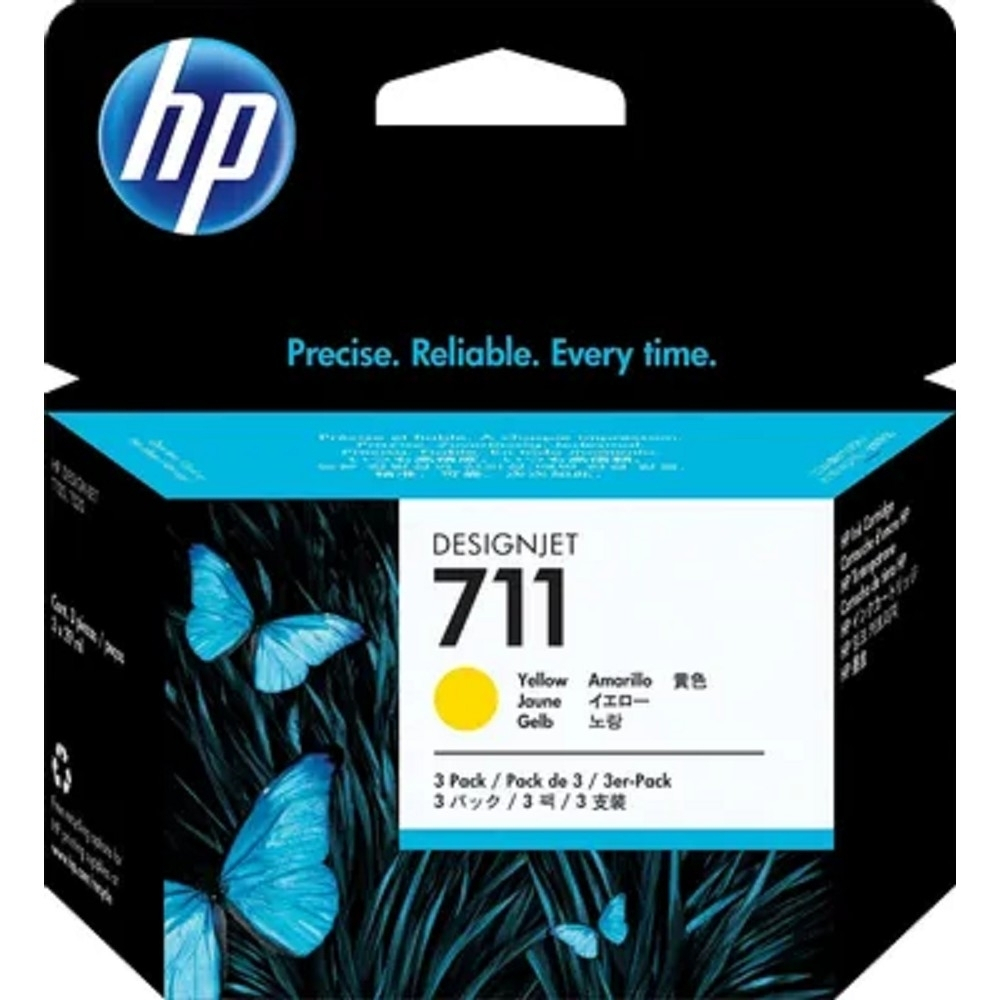 Картридж HP CZ136A Картридж №711, Yellow (Designjet T120/T520, Yellow (29ml 3 - pack))