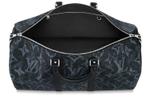 LOUIS VUITTON Monogram Pastel Noir Canvas Keepall Bandouliere 50