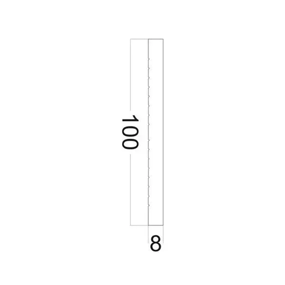 Наличник дверной дюрополимер Paolo Arte Konture (Паоло Арте Контур), 100х8х2200 мм, Kr102M белый