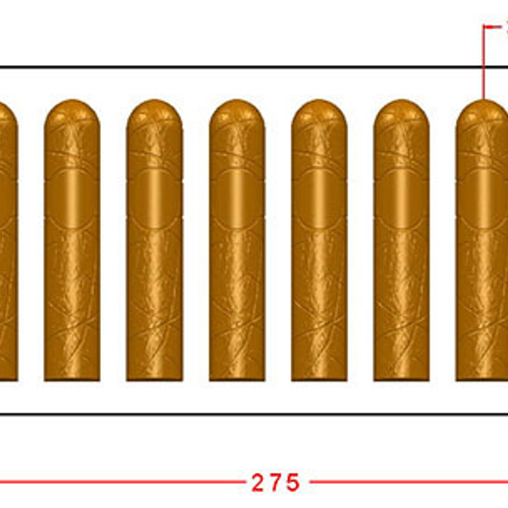 886 | Форма для шоколадных батончиков (275х135 мм)