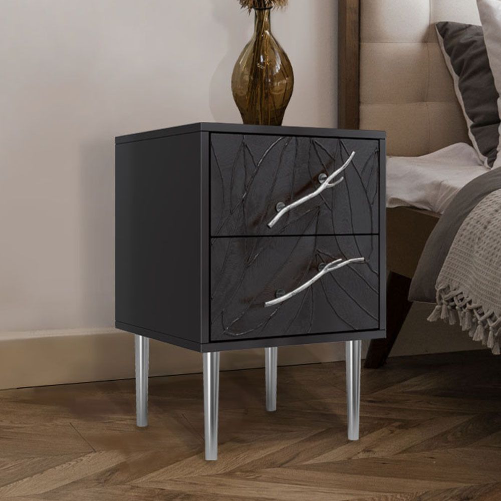 Тумба Арт Колор leaves Стайл Сильвер Терпкий коричневый