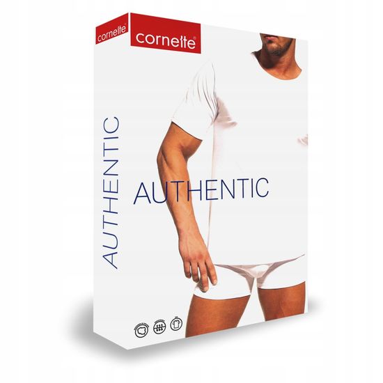 Футболка мужская с коротким рукавом и круглым вырезом Cornette Authentic 202 NEW, графитовая