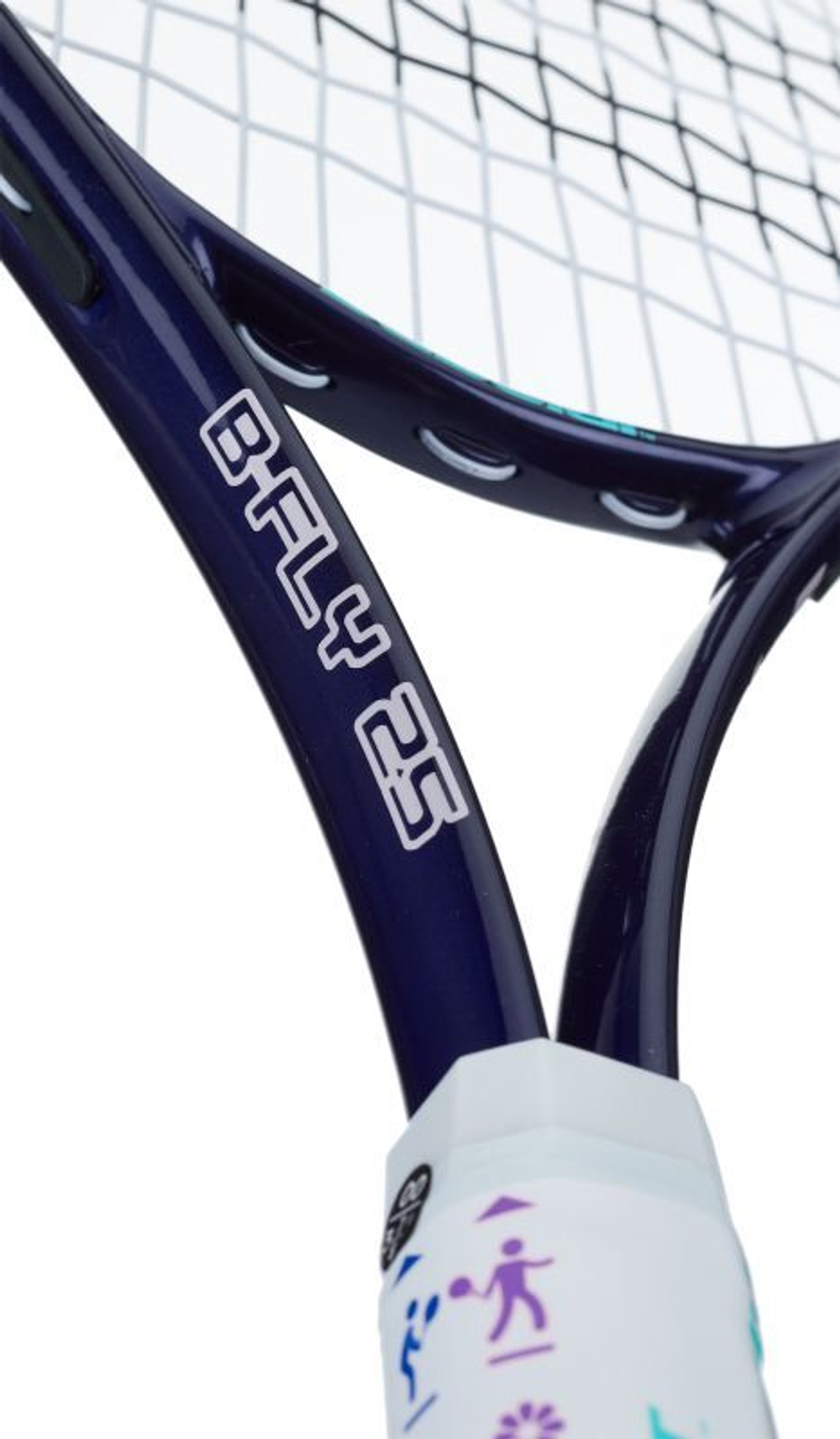 Ракетка детская Babolat B'Fly 25 - dark blue/light blue/pink