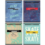 Тетрадь 48л., А5, клетка на гребне "Like a pro" (BG)