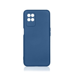 Силиконовый чехол с микрофиброй для Realme 8i blue DF
