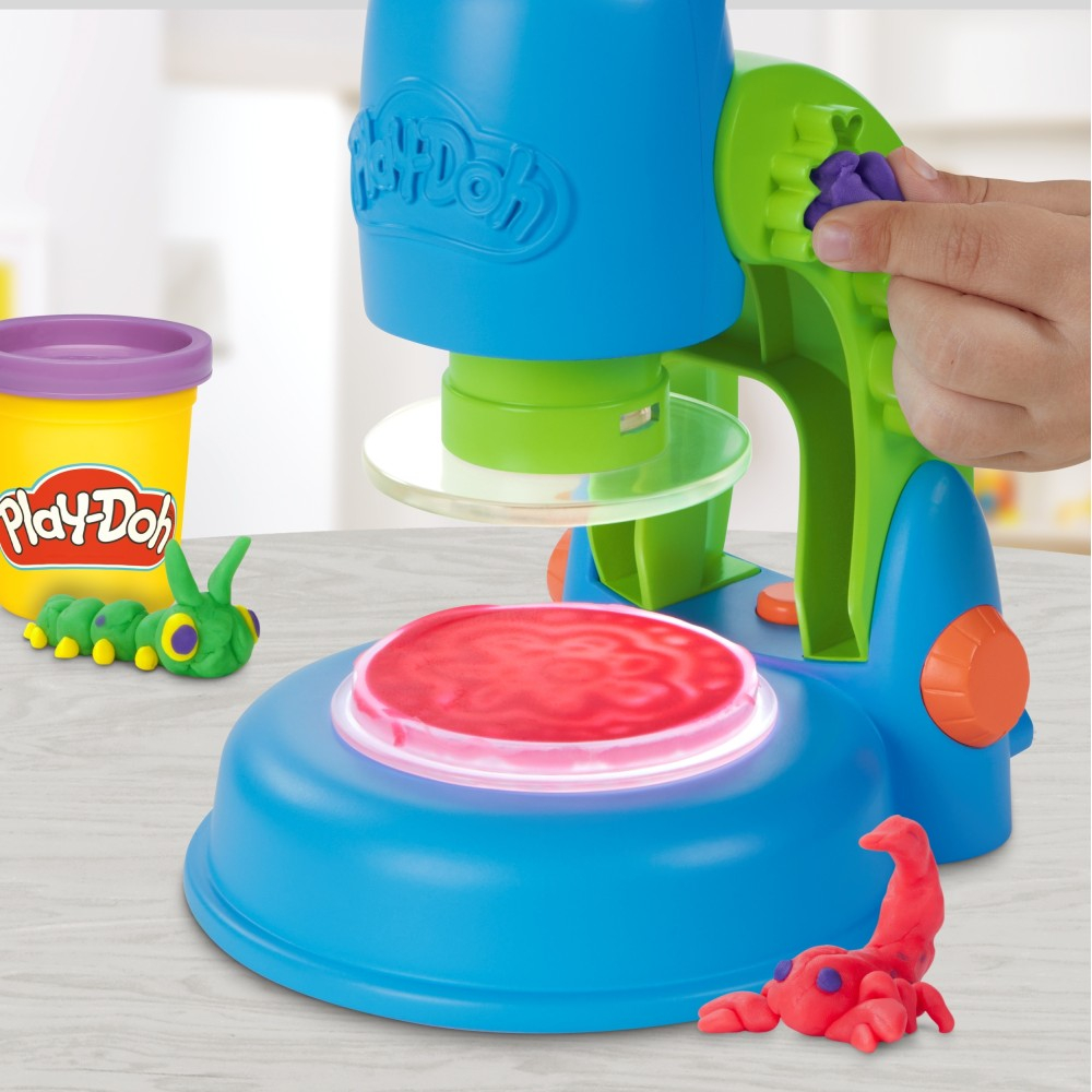 Play-Doh - Пластилин Микроскоп с подсветкой Набор с аксессуарами G0494