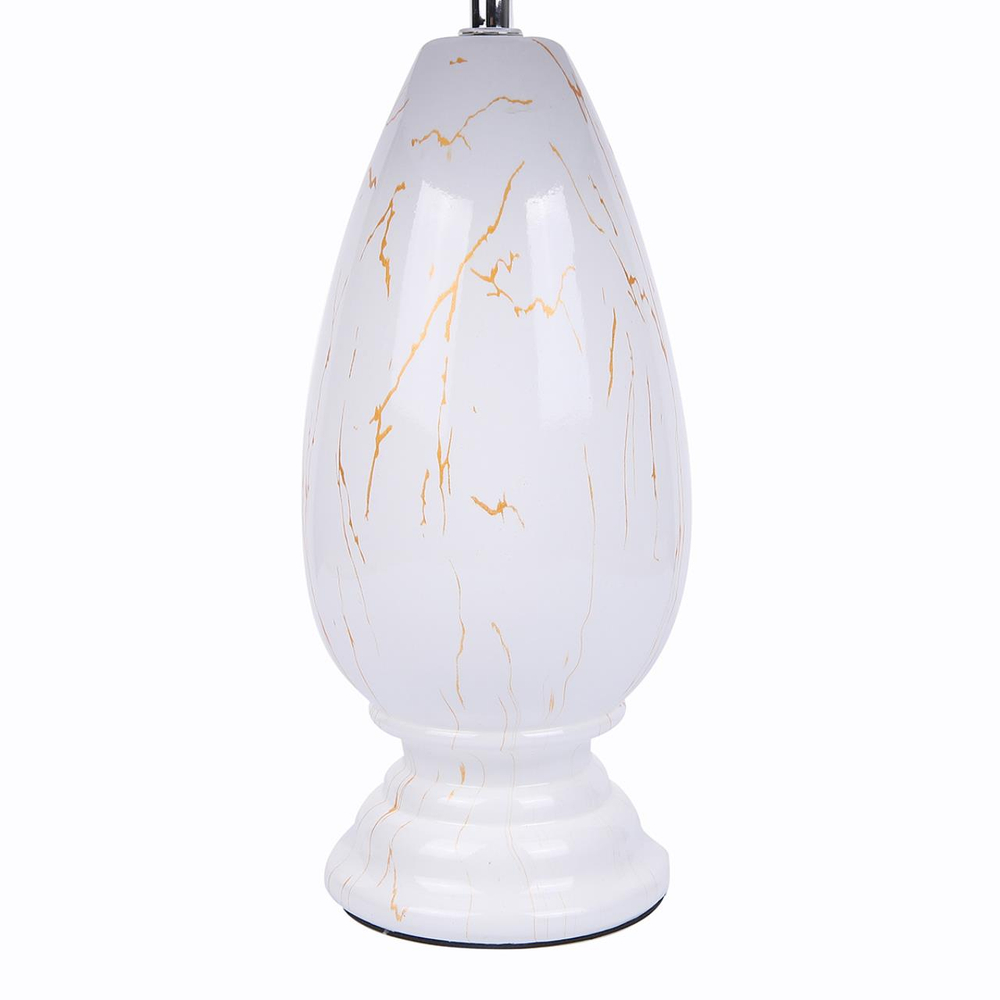 8218/1T CLASSI (В 2-Х КОРОБКАХ) LN26 471 белый, керамика/текстиль Настольная лампа Е27 1*60W 220V SHARLIN