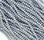 БН021ДС46 Хрустальные бусины "рондель", цвет: серый AB непрозр, 4х6 мм, кол-во: 58-60 шт.