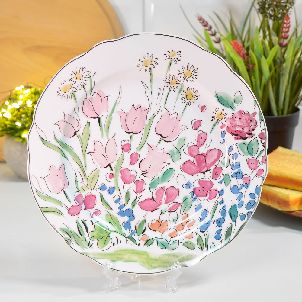 Тарелка обеденная 23см Акварель