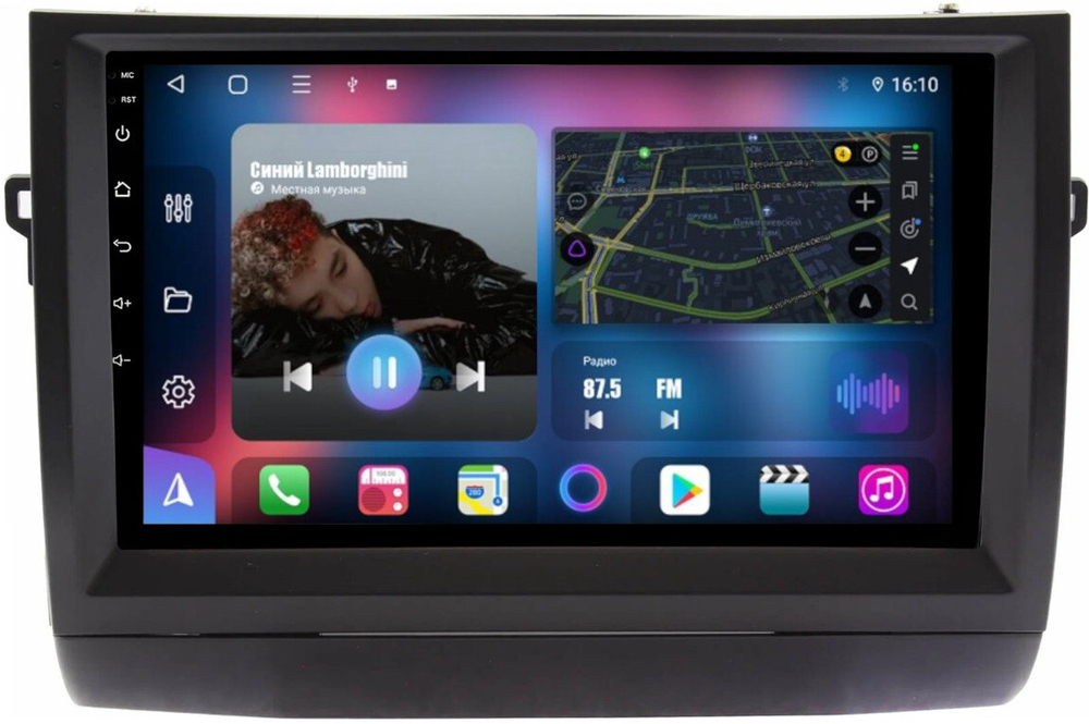 Магнитола для Toyota Prius 20 2003-2011 (вниз, авто с JBL) - FarCar BM9613F1M на Android 13, QLED, TS10, 4Гб+32Гб, CarPlay, 4G SIM-слот