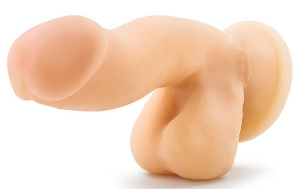 Телесный фаллоимитатор на присоске 6.5 Sensa Feel Dildo - 17,78 см. (Цвет: телесный)